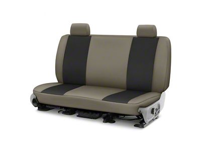 Covercraft Precision Fit Seat Covers Endura Custom Front Row Seat Covers; Black/Charcoal (09-14 Tacoma w/ Bench Seat)