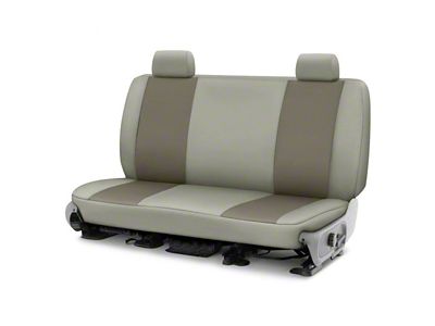 Covercraft Precision Fit Seat Covers Endura Custom Front Row Seat Covers; Charcoal/Silver (09-14 Tacoma w/ Bench Seat)