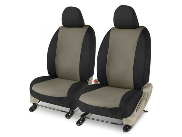 Covercraft Precision Fit Seat Covers Endura Custom Second Row Seat Cover; Charcoal/Black (09-15 Tacoma Access Cab)