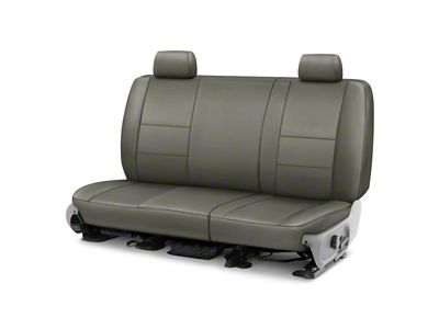 Covercraft Precision Fit Seat Covers Leatherette Custom Second Row Seat Cover; Medium Gray (12-15 Tacoma Double Cab)