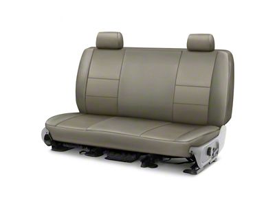 Covercraft Precision Fit Seat Covers Leatherette Custom Front Row Seat Covers; Light Gray (05-08 Tacoma w/ Bench Seat)