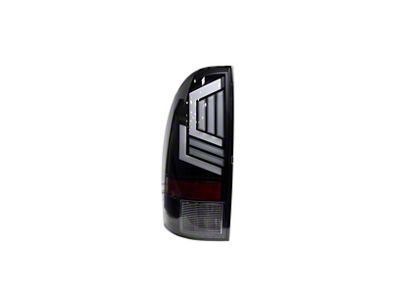 Sequentail LED Tail Lights; Matte Black Housing; Clear Lens (05-15 Tacoma)