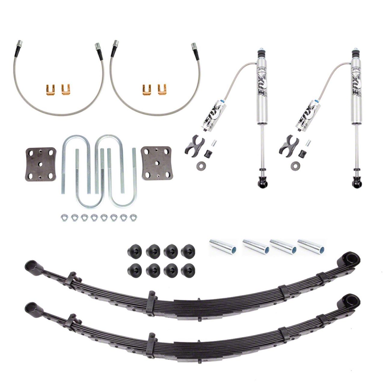 3Inch Rear Suspension Lift Kit with Standard Leaf Springs and