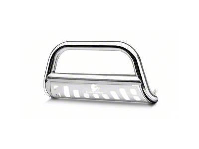 Bull Bar with Stainless Steel Skid Plate; Stainless Steel (05-15 Tacoma)
