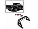 Classic Roll Bar with 7-Inch Red Round LED Lights for Tonneau Cover; Black (05-23 Tacoma)