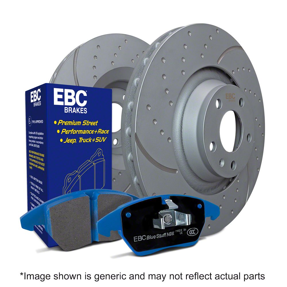 EBC Brakes Stage 6 Bluestuff 6Lug Brake Rotor and Pad Kit; Front S6KF1272 (0523