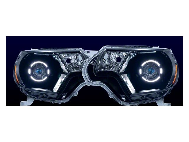 HID Projectos Expedition Series LED Headlights; Black Housing; Clear Lens (12-15 Tacoma)