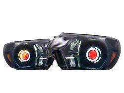 HID Projectos MONSTER Stage 2 LED Headlights; Black Housing; Clear Lens (12-15 Tacoma)