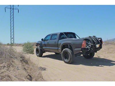 4-Inch Bulge Trophy Truck Style Bedsides; Fiberglass (05-15 Tacoma w/ 6-Foot Bed)