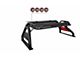 Atlas Roll Bar with 5.30-Inch Red Round Flood LED Lights; Black (15-23 Tacoma)