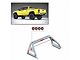 Classic Roll Bar for Tonneau Cover with 5.30-Inch Red Round LED Lights; Stainless Steel (05-23 Tacoma)