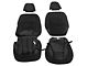 Rough Country Neoprene Front and Rear Seat Covers; Black (05-15 Tacoma w/ Rear Fold Down Arm Rest)