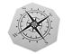SEC10 Compass Decal; Gloss Black (05-23 Tacoma)