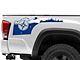 SEC10 Rear Bed Compass Decal; Blue (05-23 Tacoma)