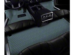 Single Layer Diamond Front Floor Mats; Full Gray (05-14 Tacoma Regular Cab w/ Bucket Seats)