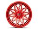 XD Gunner Candy Red Milled 6-Lug Wheel; 20x10; -18mm Offset (16-23 Tacoma)