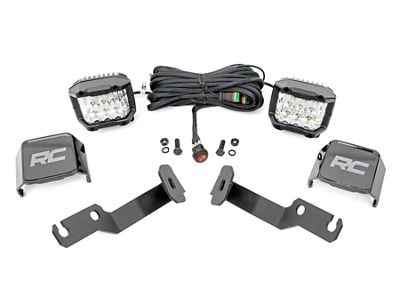 Rough Country 3-Inch Osram Wide Angle Series LED Ditch Light Kit (05-15 Tacoma)
