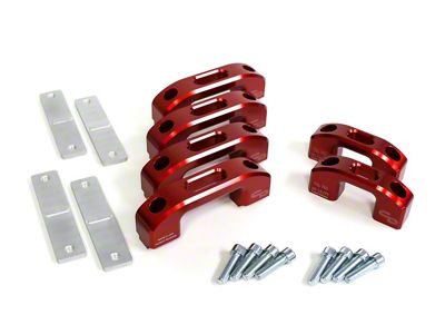 Charvonia Design Tie-Down Kit; Red Anodize (05-23 Tacoma)