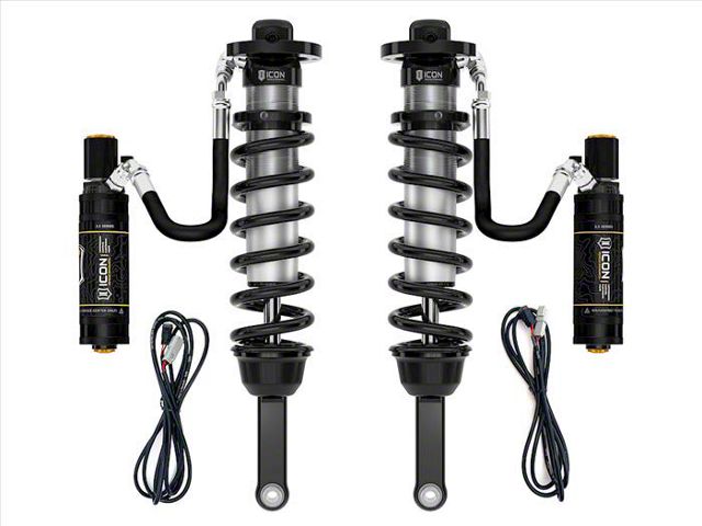 ICON Vehicle Dynamics Extended Travel V.S. 2.5 Series Front Remote Reservoir Coil-Over Kit with CDEV for 2.75-Inch Lift; 700 lb./in. Spring Rate (16-23 Tacoma)