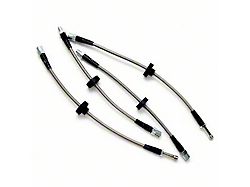 Braided Stainless Steel Brake Line Kit; Front and Rear (05-17 6-Lug Tacoma, Excluding Pre Runner)