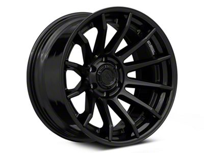 Fuel Wheels Fusion Forged Burn Matte Black with Gloss Black Lip 6-Lug Wheel; 22x10; -18mm Offset (2024 Tacoma)