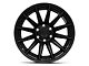 Fuel Wheels Fusion Forged Burn Matte Black with Gloss Black Lip 6-Lug Wheel; 24x12; -44mm Offset (16-23 Tacoma)