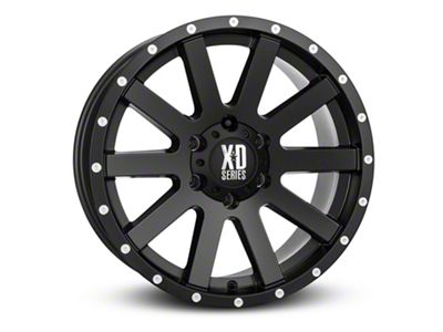 XD Heist Satin Black 6-Lug Wheel; 22x10; 12mm Offset (2024 Tacoma)