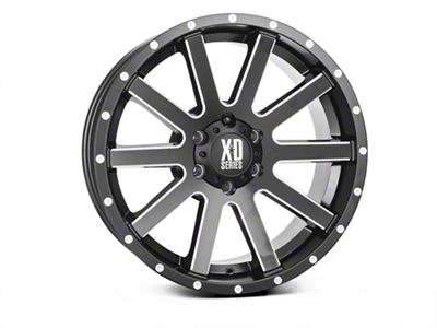 XD Heist Satin Black Milled 6-Lug Wheel; 22x10; 12mm Offset (2024 Tacoma)