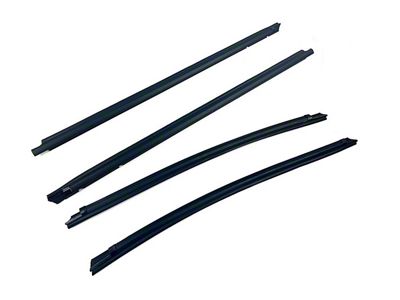 Front and Rear Outer Belt Weatherstrip Kit; Driver and Passenger Side (05-15 Tacoma Double Cab)