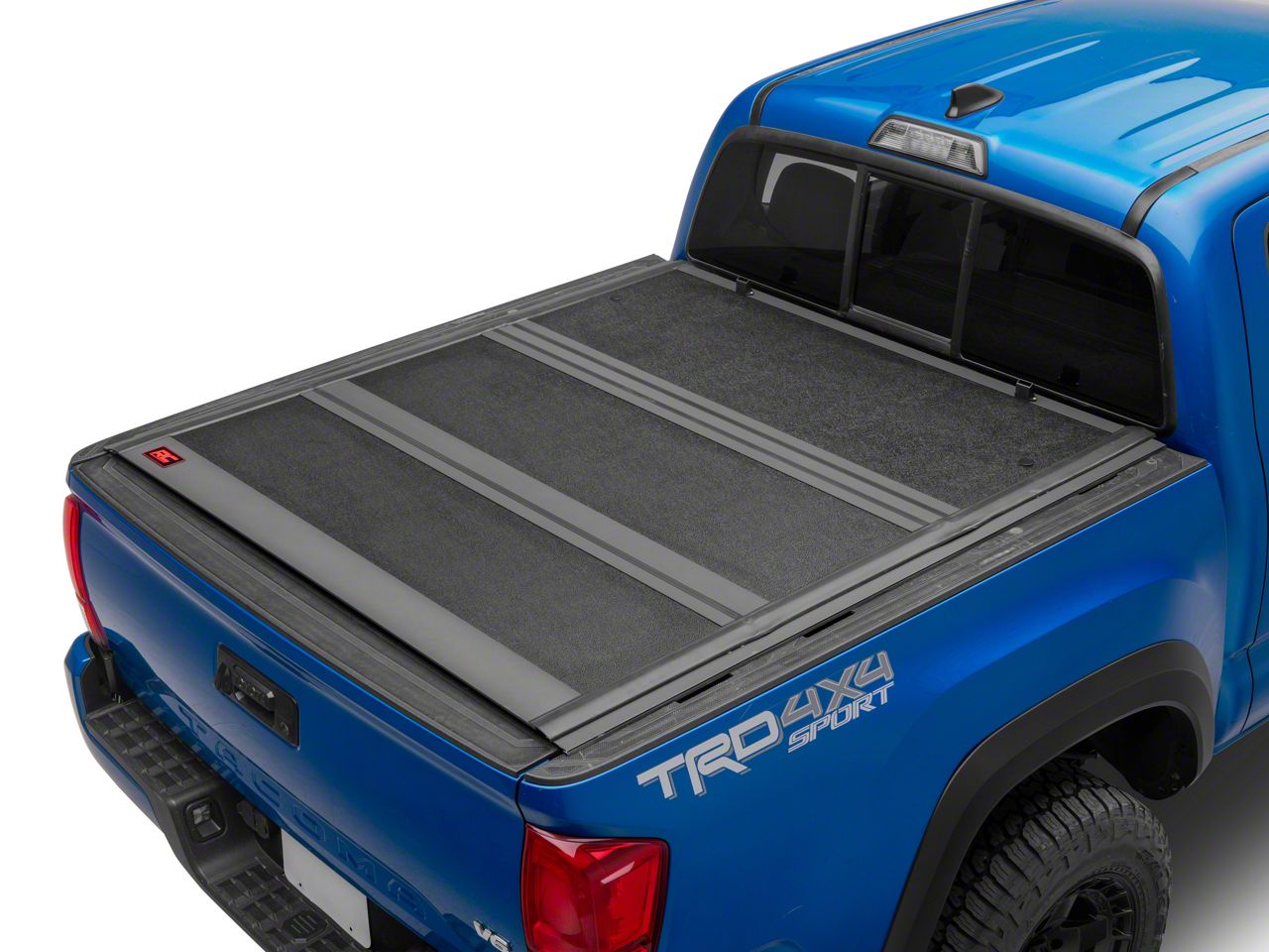 Rough Country Tacoma Hard Low Profile Tri-Fold Tonneau Cover 47420500A ...