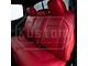 Kustom Interior Premium Artificial Leather Front and Rear Seat Covers; All Red (16-23 Tacoma Double Cab)