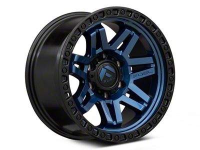 Fuel Wheels Syndicate Dark Blue with Black Ring 6-Lug Wheel; 17x9; -12mm Offset (2024 Tacoma)