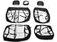 RedRock Neoprene Front and Rear Seat Covers; Black (16-23 Tacoma Double Cab)