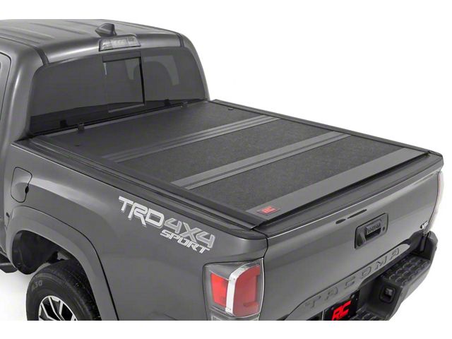 Rough Country Hard Low Profile Tri-Fold Tonneau Cover (16-23 Tacoma w/ 6-Foot Bed)