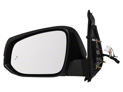 Replacement Powered Heated Side Door Mirror with Blind Spot and Turn Signal; Driver Side (16-20 Tacoma)