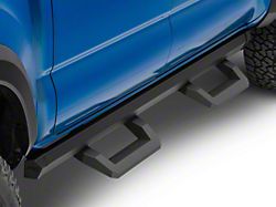 Rough Country SR2 Adjustable Aluminum Side Step Bars; Textured Black (05-23 Tacoma Double Cab)
