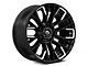 Fuel Wheels Rebar Gloss Black Milled 6-Lug Wheel; 17x9; -12mm Offset (05-15 Tacoma)