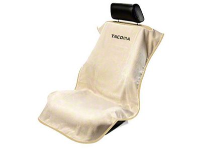 Seat Towel with Tacoma Logo; Tan (Universal; Some Adaptation May Be Required)