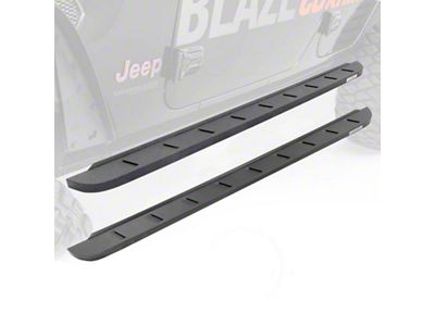 Go Rhino RB10 Slim Running Boards; Protective Bedliner Coating (2024 Tacoma Double Cab)