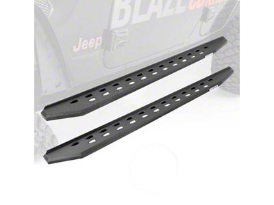 Go Rhino RB20 Slim Running Boards; Protective Bedliner Coating (2024 Tacoma Double Cab)