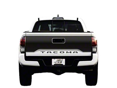 Topographic Map Hood Graphic; Black with White Outline (16-23 Tacoma TRD Pro)