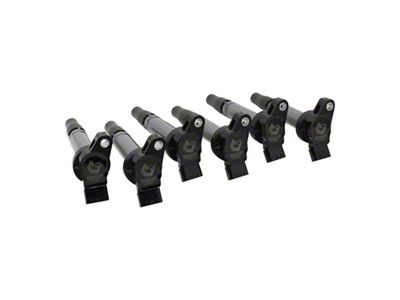 Dragon Fire Performance Ignition Coil Packs; Black (16-23 3.5L Tacoma)