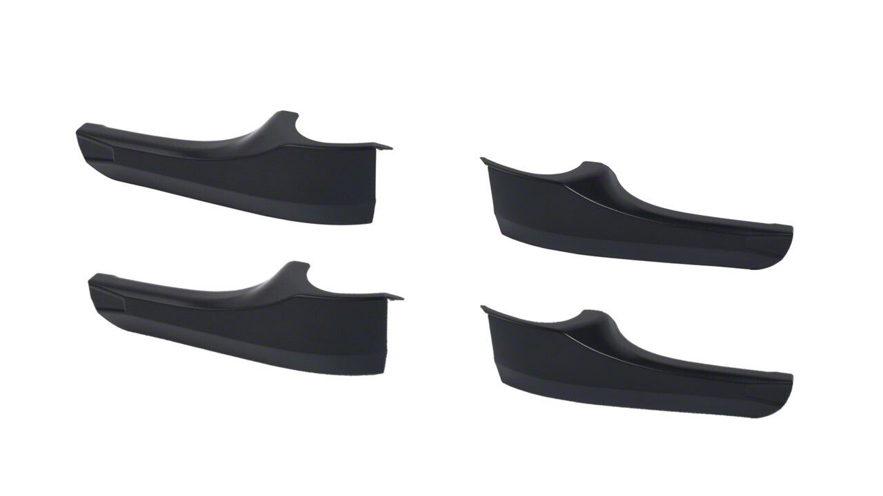 AJT Design Interior Door Handle Covers; Black 00548 (1623