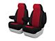 Genuine Neoprene Custom 1st Row Bucket Seat Covers; Red/Black (05-08 Tacoma w/ Bucket Seats)