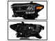 Full LED DRL Headlights; Black Housing; Clear Lens (16-23 Tacoma w/ Factory Halogen DRL)
