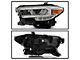 Full LED DRL Headlights; Chrome Housing; Clear Lens (16-23 Tacoma w/ Factory Halogen DRL)