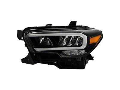 OE Style Full LED DRL Headlight; Black Housing; Clear Lens; Driver Side (20-23 Tacoma TRD Pro)