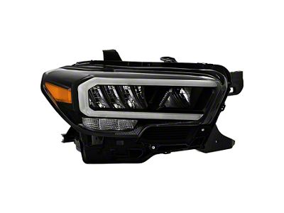 OE Style Full LED DRL Headlight; Black Housing; Clear Lens; Passenger Side (20-23 Tacoma TRD Pro)