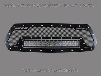 Royalty Core RC1 Classic Upper Grille Insert; Gloss Black (16-17 Tacoma)