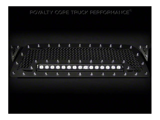 Royalty Core RC1X Incredible LED Upper Grille Insert; Gloss Black (05-11 Tacoma)